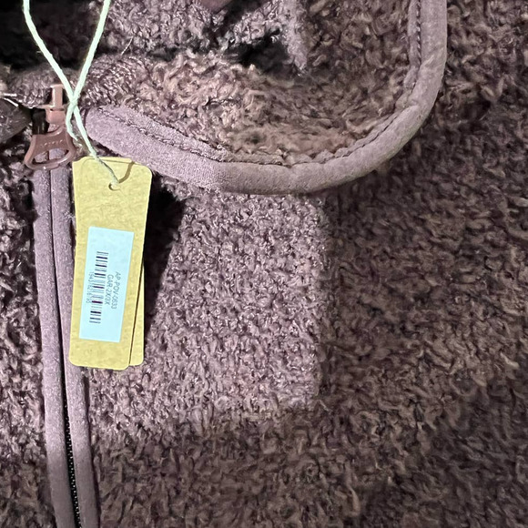 SKIMS XXL Set Purple NEW Sherpa Teddy Crop Pullover Sweater Wide Leg Sweatpant - Picture 8 of 10